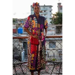 CAROLINA K Valerie Pleated Kaftan (Size S)